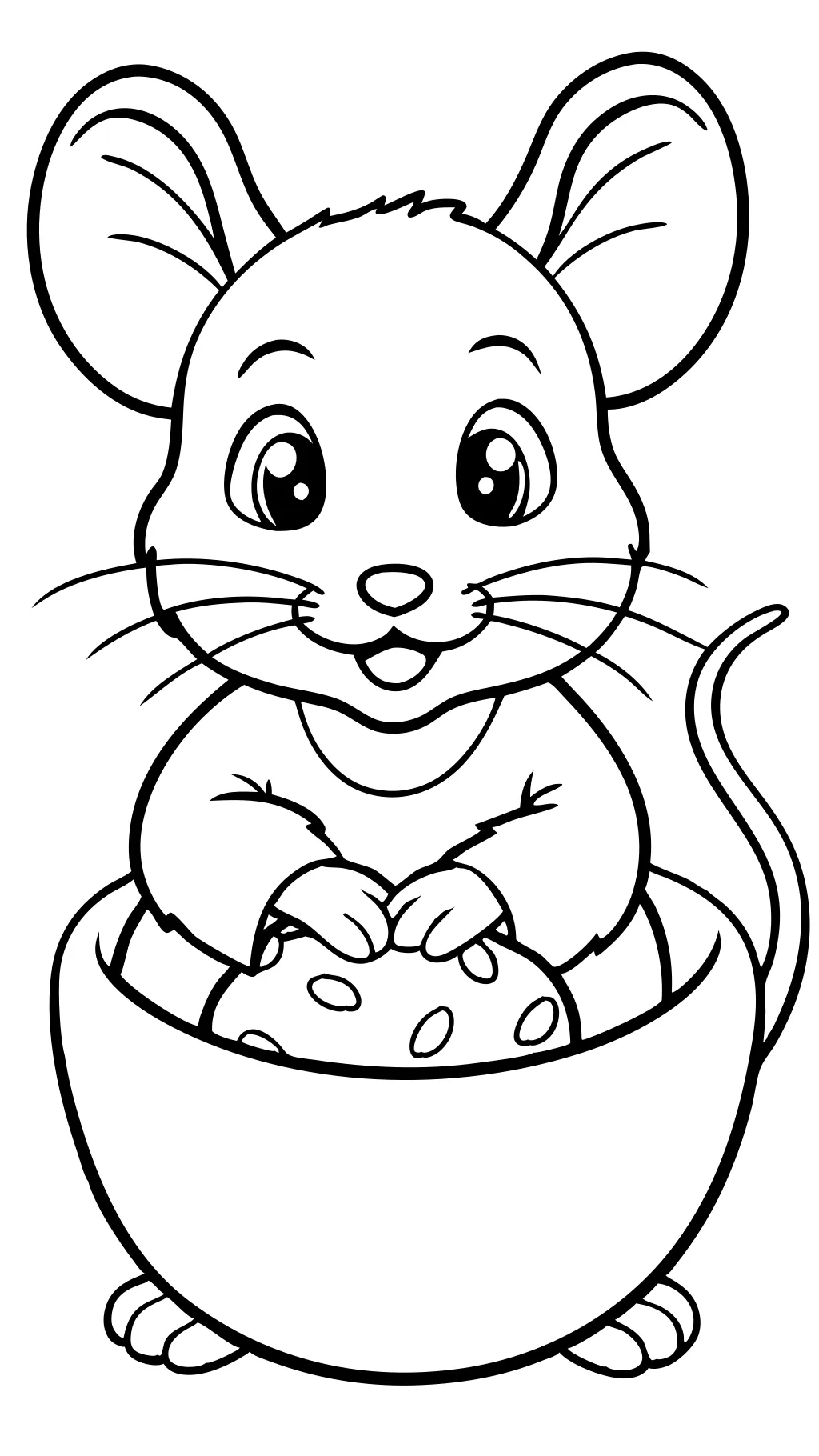 coloriages de souris bébé